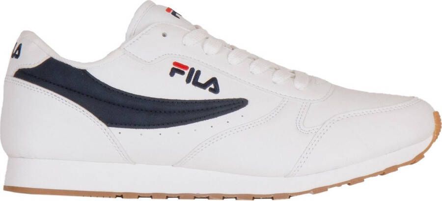 Fila Witte Sneakers met Contrasterende Accenten White Heren