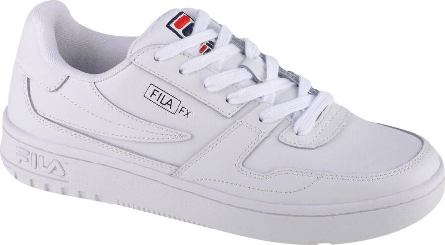 Fila Witte Lage Top Sneaker Leren Rubberen Zool White Heren