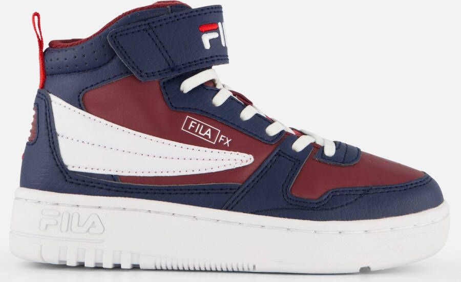 Fila FXventuno sneakers blauw wit rood Jongens Meisjes Leer Meerkleurig 35 - Foto 3