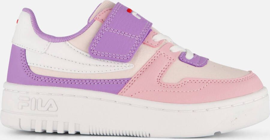 Fila Roze Paarse Klittenbandsneaker voor Meisjes Multicolor Dames - Foto 1