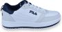 Fila Basketball Sneaker Rega White- Navy - Thumbnail 3