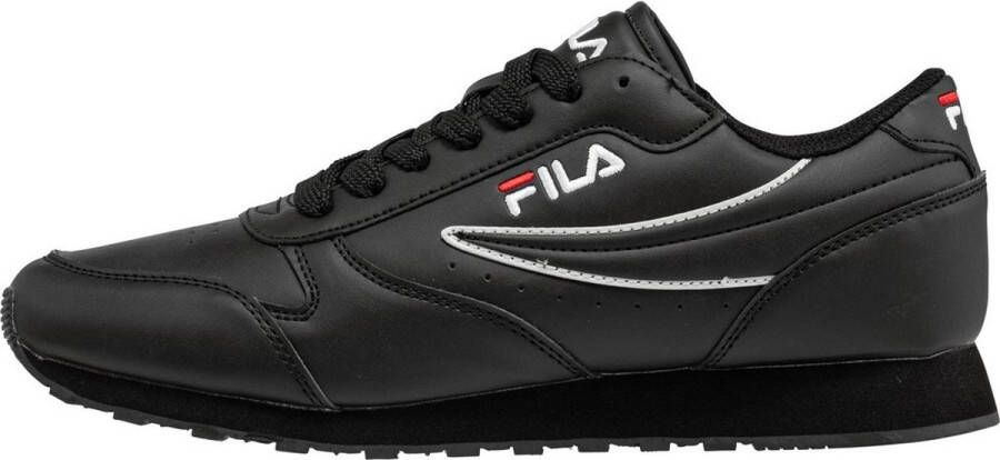 Fila Klassieke veterschoenen met contrasterende details Black Heren