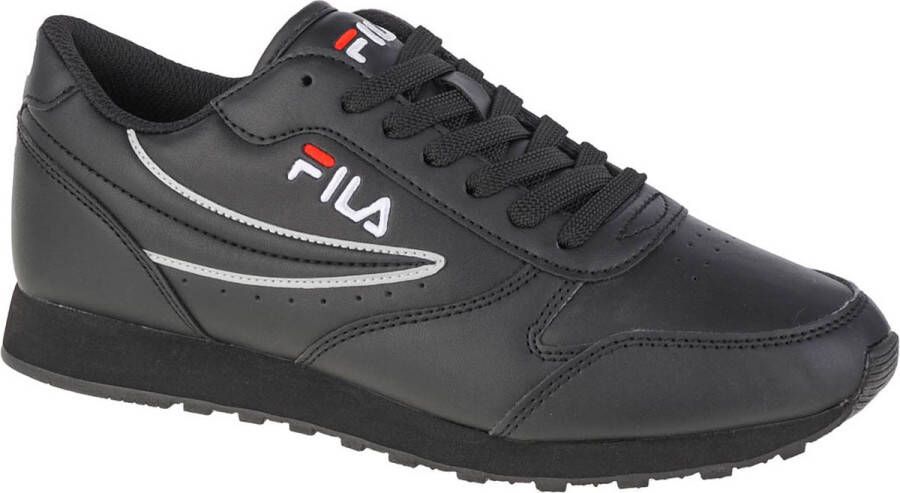 Fila Zwarte sportsneakers met contrastdetails Black Dames