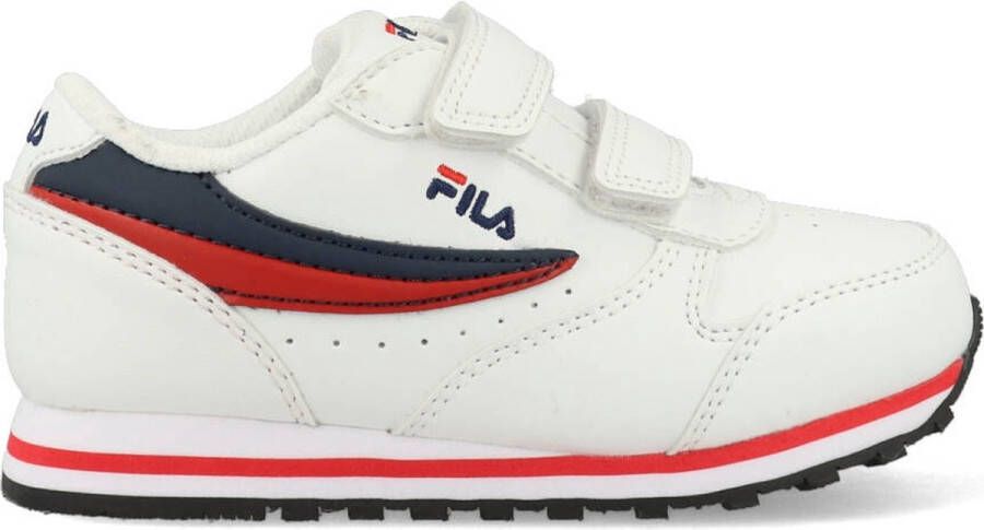 Fila Retro Running Sneaker Orbit Fastener Kids White Dress blue