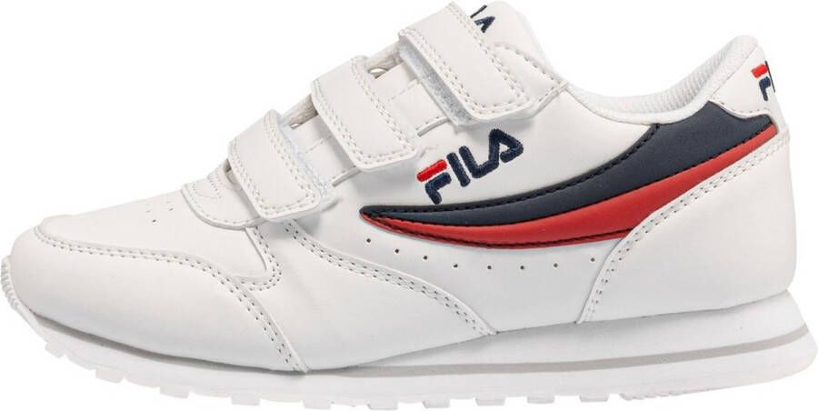 Fila Retro Running Sneaker Orbit Fastener Low Kids White Dress blue