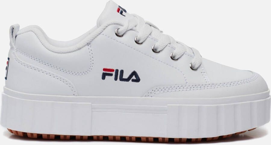 Fila Chique witte sleehaksneakers met geborduurd detail White Dames