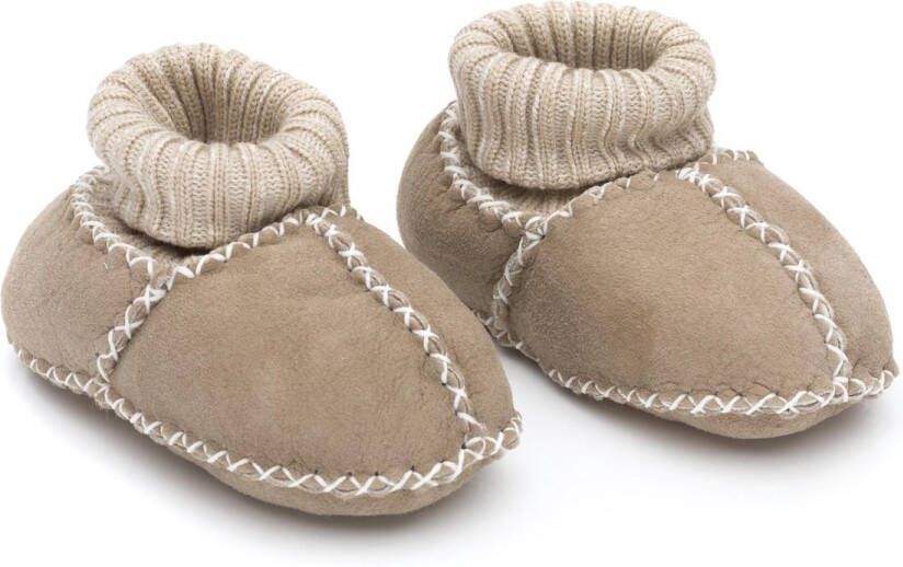 Fillikid Babyslofjes 100% lamsleer Beige