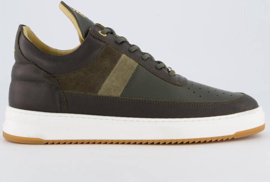 FILLING PIECES Lage Sneakers Heren Low Top Game Lux Maat: 42 Materiaal: Nubuck Kleur: Groen