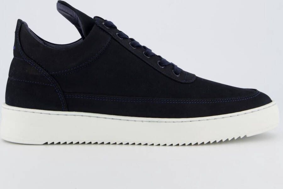 Filling Pieces Low Top Ripple Nubuck Navy Blue Heren