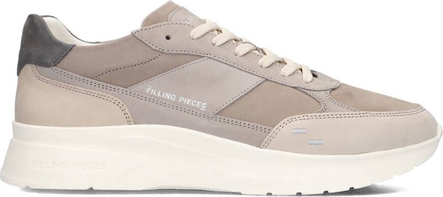 FILLING PIECES Lage Sneakers Heren Jet Runner Maat: 46 Materiaal: Nubuck Kleur: Taupe