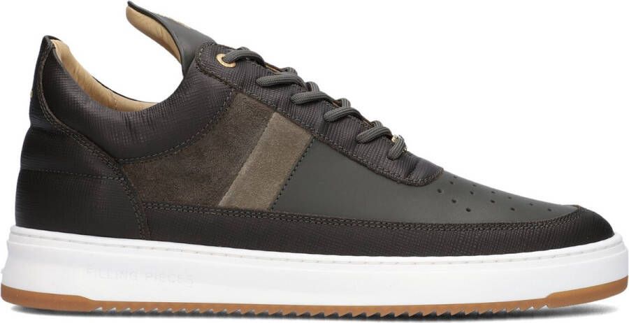 FILLING PIECES Lage Sneakers Heren Low Top Game Lux Maat: 43 Materiaal: Nubuck Kleur: Groen