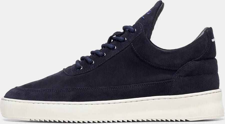 FILLING PIECES Lage Sneakers Heren Low Top Org Sue Maat: 40 Materiaal: Suède Kleur: Blauw