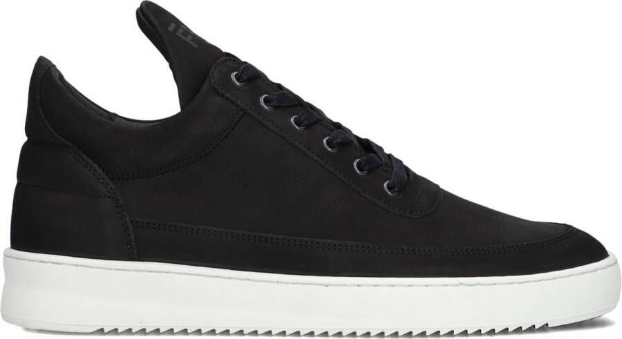 FILLING PIECES Lage Sneakers Heren Low Top Rip Basic Maat: 45 Materiaal: Nubuck Kleur: Zwart