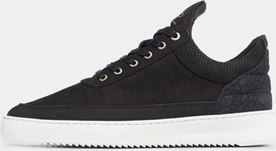 Filling Pieces Zwarte Ripple Ceres Sneakers Rubberen Zool Black