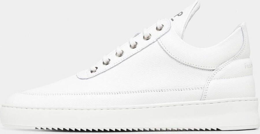 FILLING PIECES Lage Sneakers Heren Low Top Ripple Cr Maat: 44 Materiaal: Leer Kleur: Wit