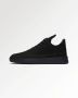 Filling Pieces Low Top Ripple Nubuck All Black Sneaker - Thumbnail 1