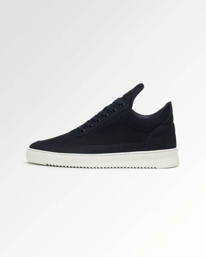 Filling Pieces Low Top Ripple Nubuck Navy Blue Heren