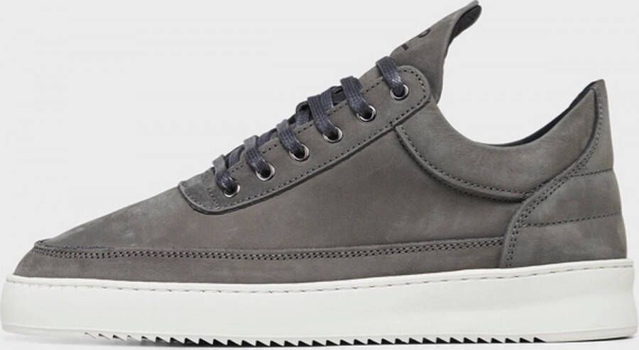 FILLING PIECES Lage Sneakers Heren Low Top Rip Nubuc Maat: 44 Materiaal: Nubuck Kleur: Grijs