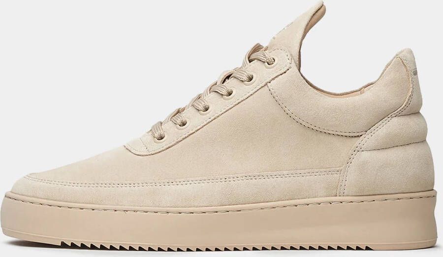 Filling Pieces Lage Top Suède Beige Sneakers Beige Heren