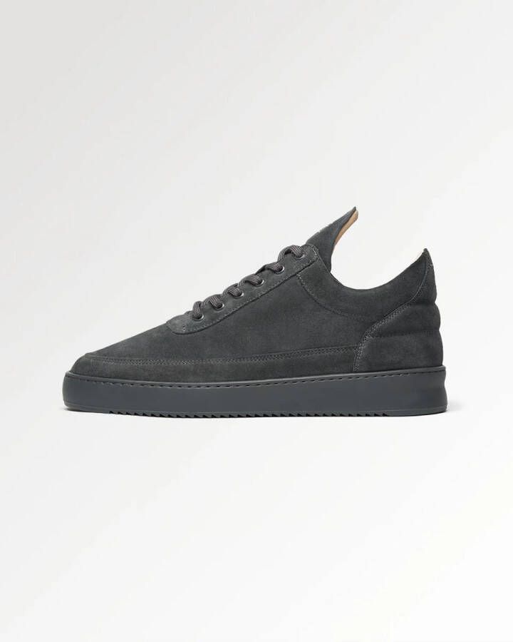 Filling Pieces Low Top Suede All Dark Grey Heren Sneakers