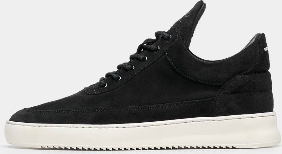 FILLING PIECES Lage Sneakers Heren Low Top Org Sue Maat: 44 Materiaal: Suède Kleur: Zwart