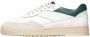 Filling Pieces Witte leren sneakers Ronde neus Groene accenten White Heren - Thumbnail 1