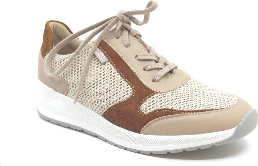 Finn comfort MORI 05067-902774 Beige combi sneaker met stretch wijdte H