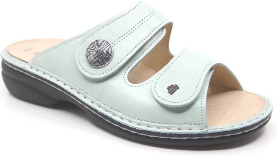 Finn comfort SANSIBAR 02550-176078 Lichtgroen slipper wijdte H