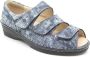 FinnComfort Finn Comfort ISCHIA 02106-730046 Blauw combi dames sandalen met dichte hiel - Thumbnail 1