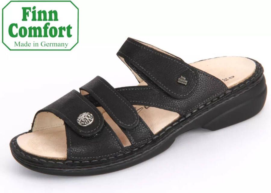 FinnComfort Ventura black S longbeach slipper Finn Kleur Zwart)