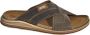 Fischer 536541 705 havanna Heren Slippers Bruin - Thumbnail 1