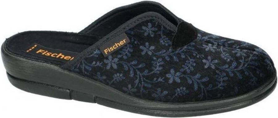 Fischer -Dames blauw donker pantoffel muil