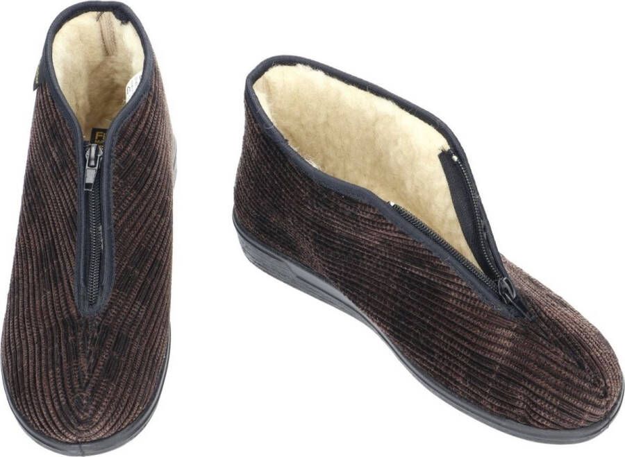 Fischer -Heren bruin pantoffels & slippers