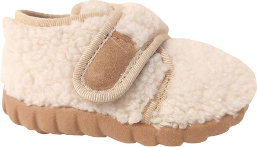 Fischer Kinderpantoffel 631544 Wit Teddy