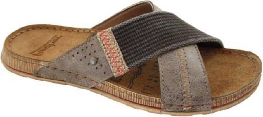 Fischer Kruisband heren slipper & muil 0801 Bruin