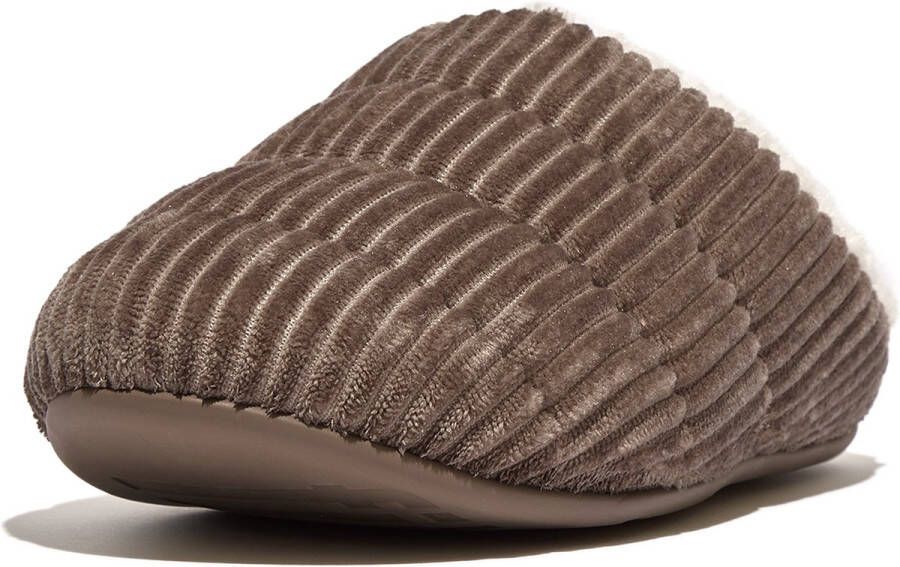 FitFlop Chrissie Fleece-Lined Corduroy Slippers GRIJS