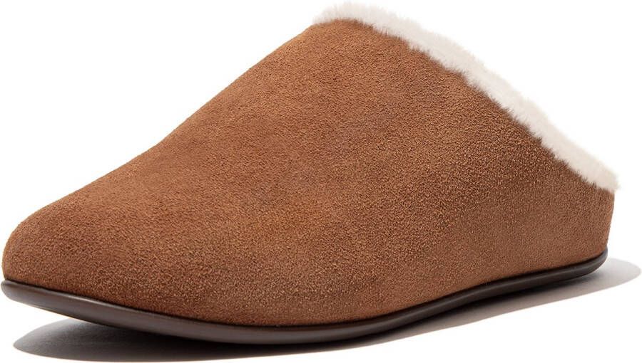 FitFlop Chrissie Shearling N28-645 pantoffel muil bruin