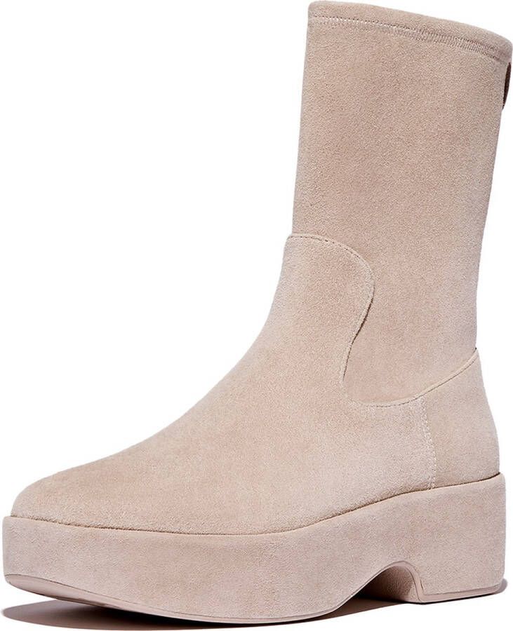 FitFlop F-Luma Boot Stretch Suede (Wrapped) BEIGE