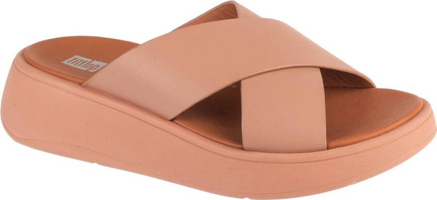 FitFlop F-Mode Flatform FW5-137 Vrouwen Beige Slippers