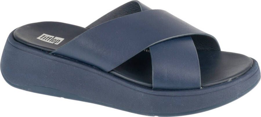 FitFlop F-Mode Flatform FW5-399 Vrouwen Marineblauw Slippers