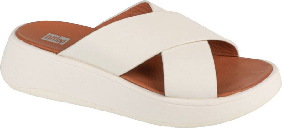 FitFlop F-Mode Flatform FW5-477 Vrouwen Wit Slippers