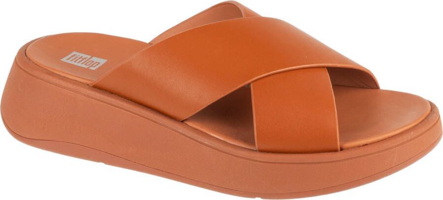 FitFlop F-Mode Flatform FW5-592 Vrouwen Bruin Slippers