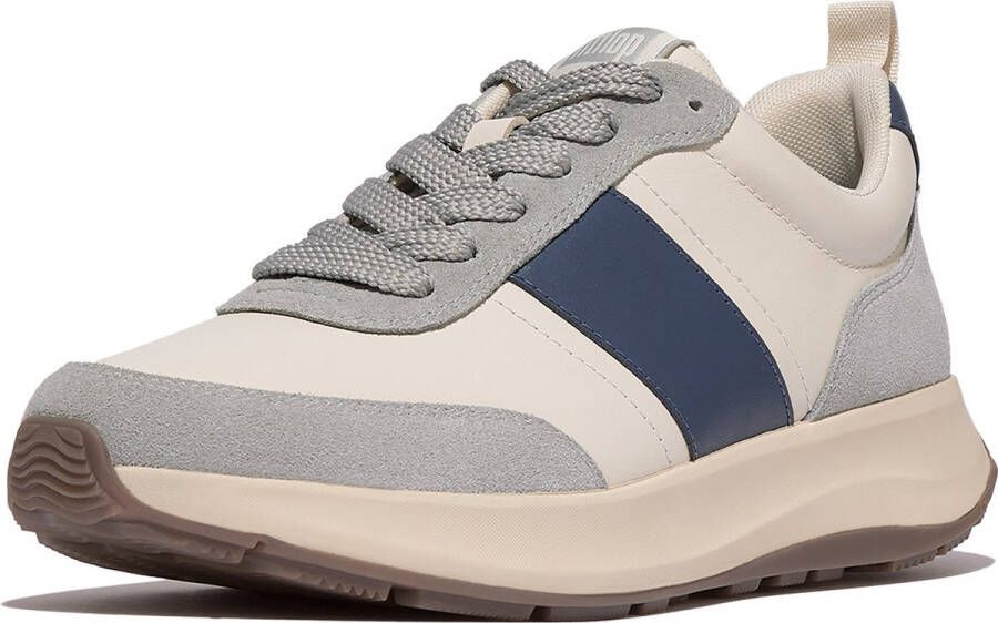 FitFlop F-Mode Flow Sneaker Leather BEIGE