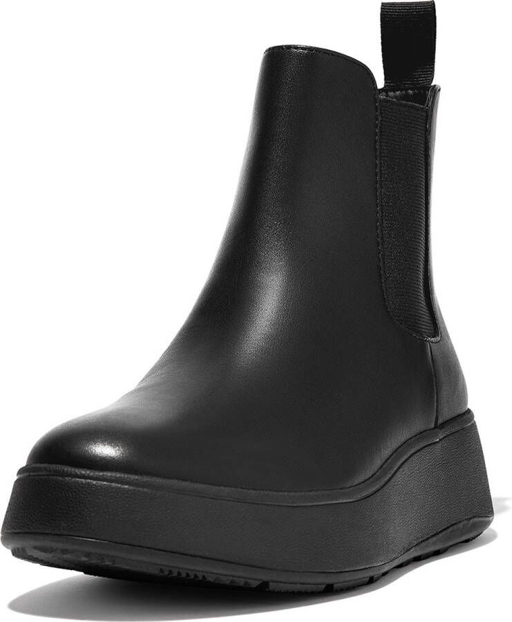 Fitflop Chelsea-boots F-MODE Plateaulaarsjes instaplaars met stretchelement voor instappen