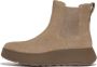 FitFlop F-Mode Suede Flatform Chelsea Boots 2-Tone Elastic GRIJS - Thumbnail 1