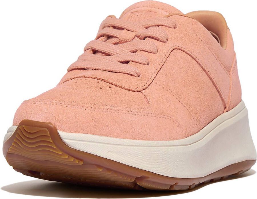 FitFlop F-Mode Suede Flatform Sneakers ROZE