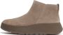 FitFlop F-mode Suede Flatform Zip Ankle Laarzen Bruin Vrouw - Thumbnail 3