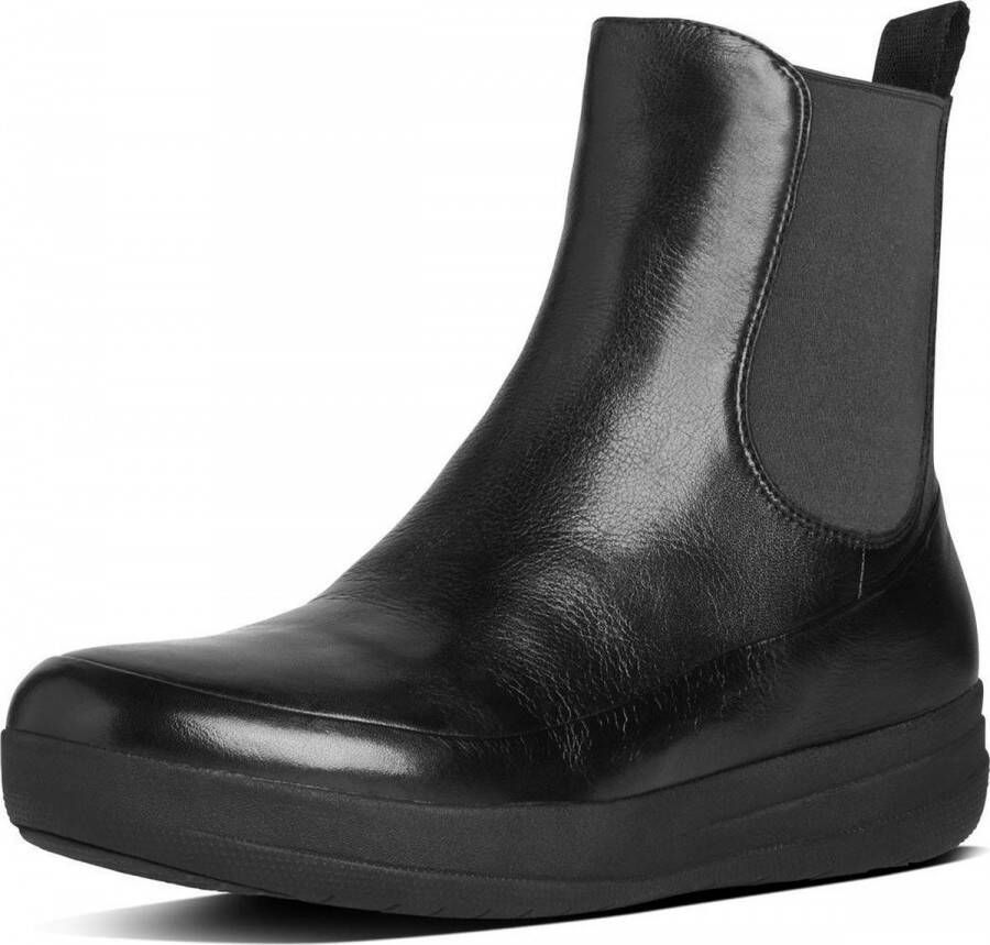 FitFlop Ballerina's FF-LUX Chelsea Boot All black leather