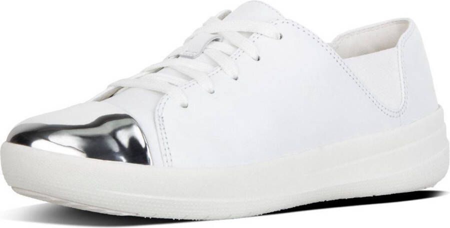 FitFlop F-Sporty Mirror-Toe Sneakers Sneaker laag gekleed Dames Wit I73-194 -Urban White Leather