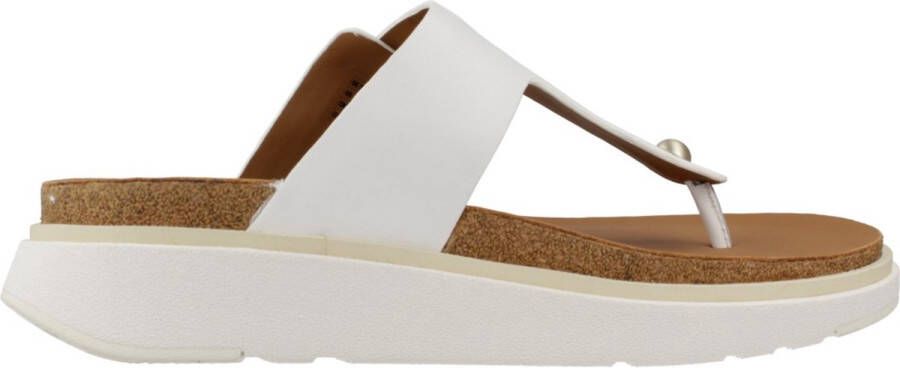 FitFlop Gen-FF Buckle Leather Toe-Post Sandals WIT